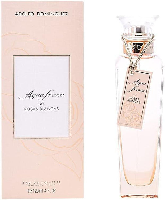 Adolfo Dominguez Agua Fresca de Rosas Blancas Eau de Toilette Spray Parfum Femme 120ml Édition 2017.
