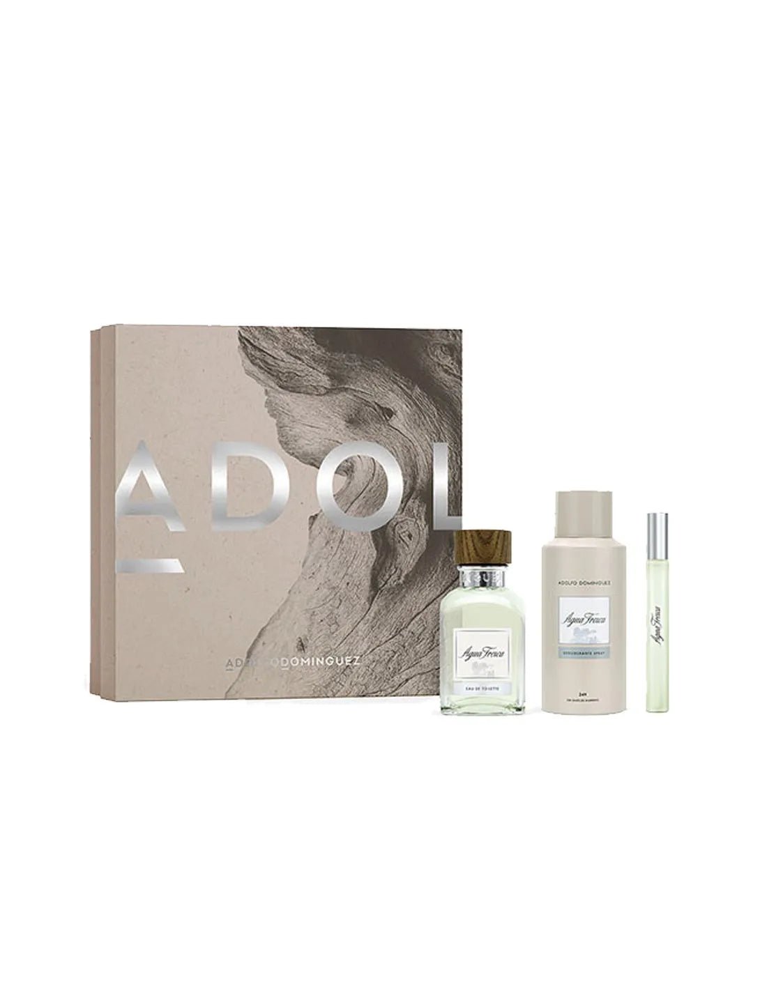 Adolfo Dominguez Agua Fresca Homme Eau de Toilette 120ml + 20ml Gift Set Fresh Woody Citrus Men’s Fragrance - Afanaya