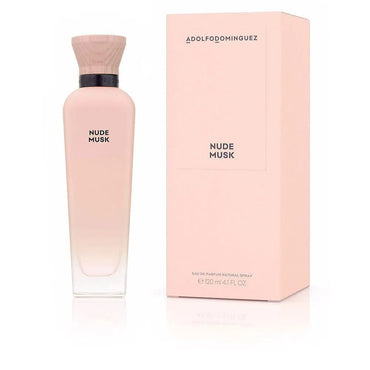 Adolfo Dominguez Nude Musk Eau de Parfum Spray 120ml Floral Musk Perfume for Women - Afanaya