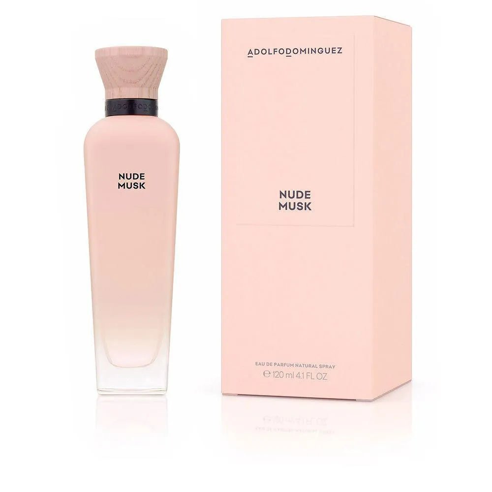 Adolfo Dominguez Nude Musk Eau de Parfum Spray 120ml Floral Musk Perfume for Women - Afanaya
