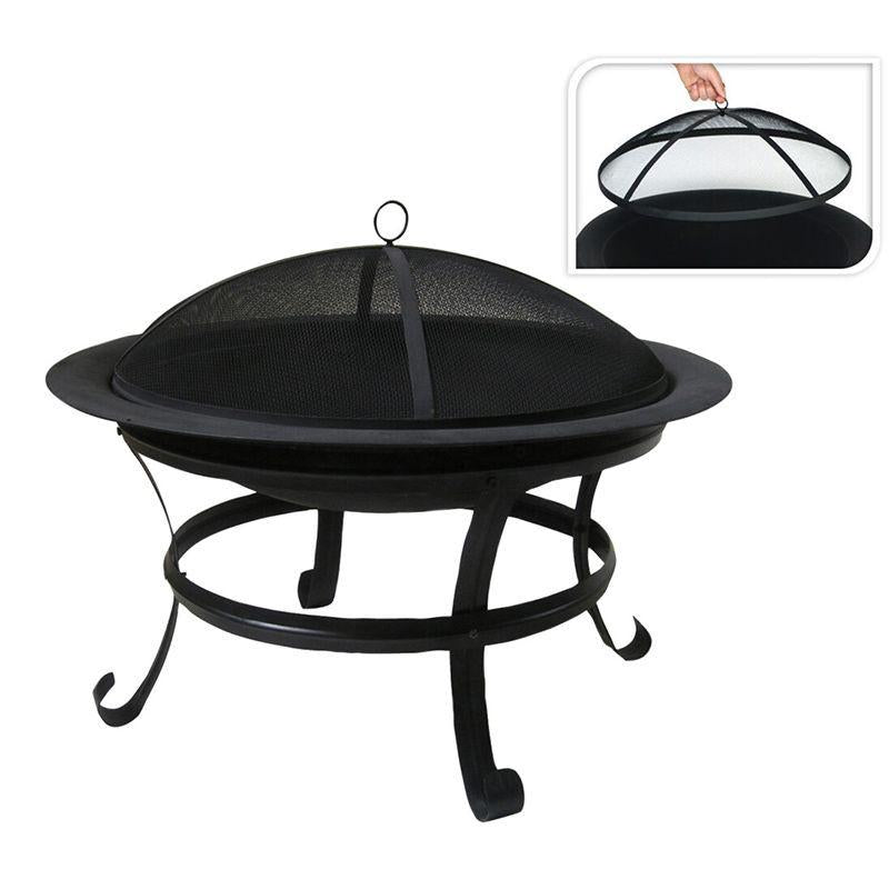 Ambiance Fire Bowl 75 cm Diameter Outdoor Fire Pit Centerpiece for Cozy Garden Evenings.