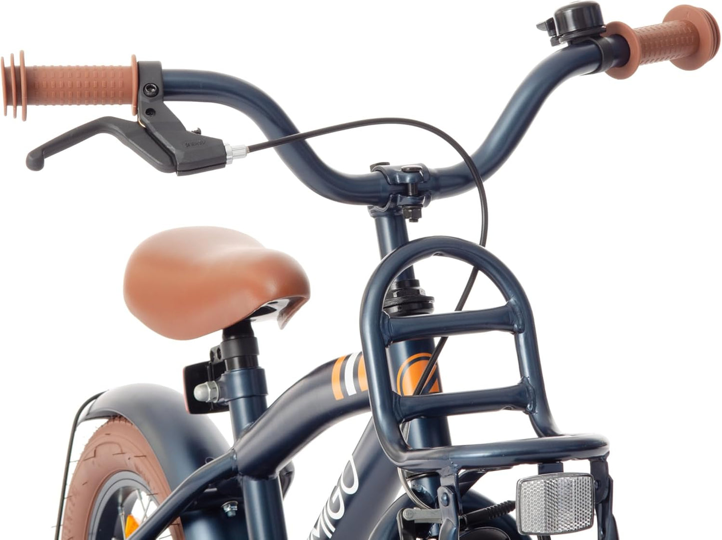 AMIGO 2Cool Boys Kids Bike 12" with Coaster Brake and V - Brake From 3 to 5 Years - Blue - Afanaya