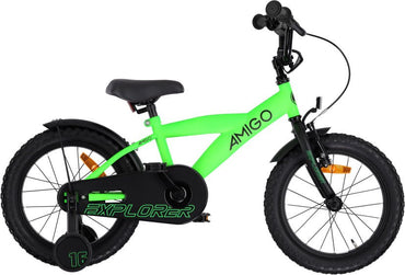 AMIGO Explorer Boys’ Bike 18 Inch Kids Bicycle with Coaster Brake & Front V‑Brake - Afanaya