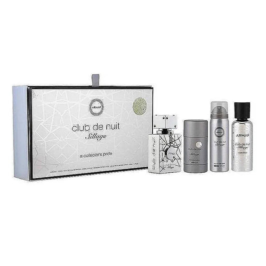 Armaf Club De Nuit Sillage Coffret Eau de Parfum 30ml + Hair Mist 55ml + Déodorant Stick 75ml + Body Spray 50ml - Afanaya
