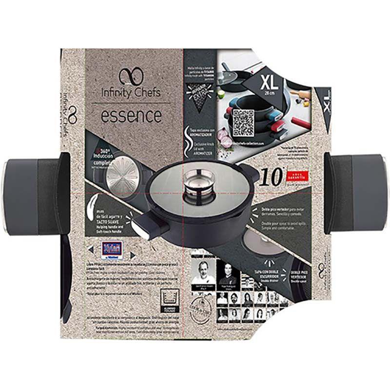 Infinity Chefs Frying Pan with Aromatizer Lid 28cm - Induction Ready.