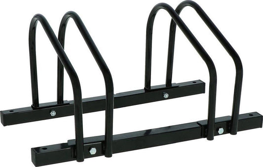 Bike Rack Metal for 2 Bicycles Floor Wall Mounted Bike Rack - Black - Afanaya