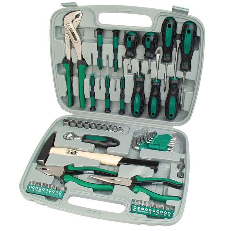 Brüder Mannesmann 57-Piece Professional Hand Tool Set in Case for Workshops, Garages and DIY Projects.