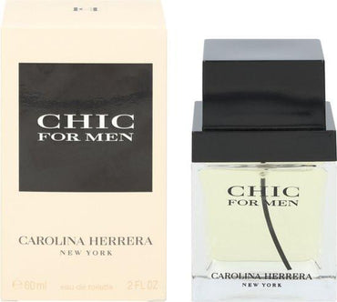 Carolina Herrera Chic For Men Eau de Toilette 60ml Vaporisateur – Parfum Homme.