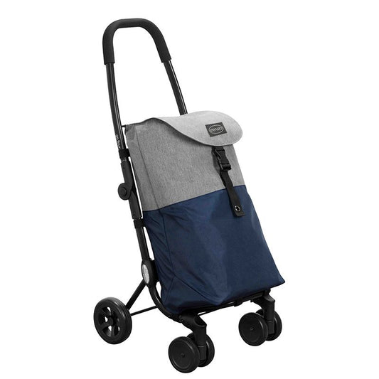 Ceruzo Go Four Grocery Trolley by Playmarket – 43.5 Liter – Blue/Grey - Afanaya