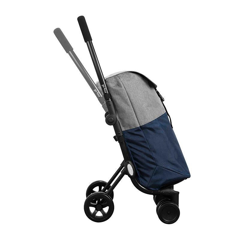 Playmarket Ceruzo Go Four Grocery Trolley - 43.5L Blue/Grey.