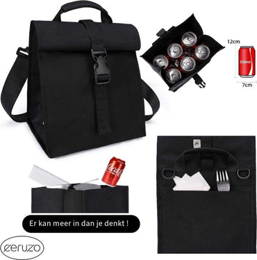 Ceruzo 12 Can Cooler Bag With Detachable Adjustable Shoulder Strap Thermally Insulated Waterproof.