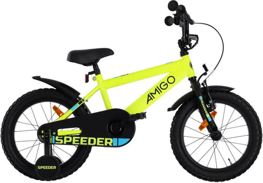 Children's bike 16 Inch with Handbrake AMIGO Speeder Boys Coaster Brake - Afanaya
