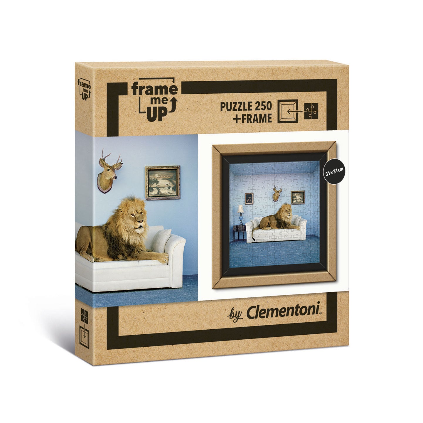Clementoni Frame Me Up Löwen Puzzle 250 Teile – Unisex Kindergeschenk