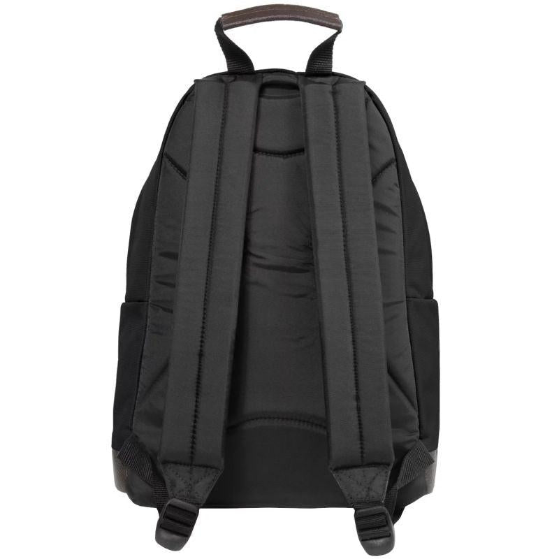 Eastpak Black Leather Wyoming Backpack - Durable Everyday Carryall.