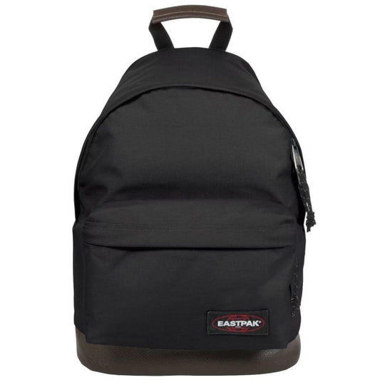 Eastpak Black Leather Wyoming Backpack - Durable Everyday Carryall.