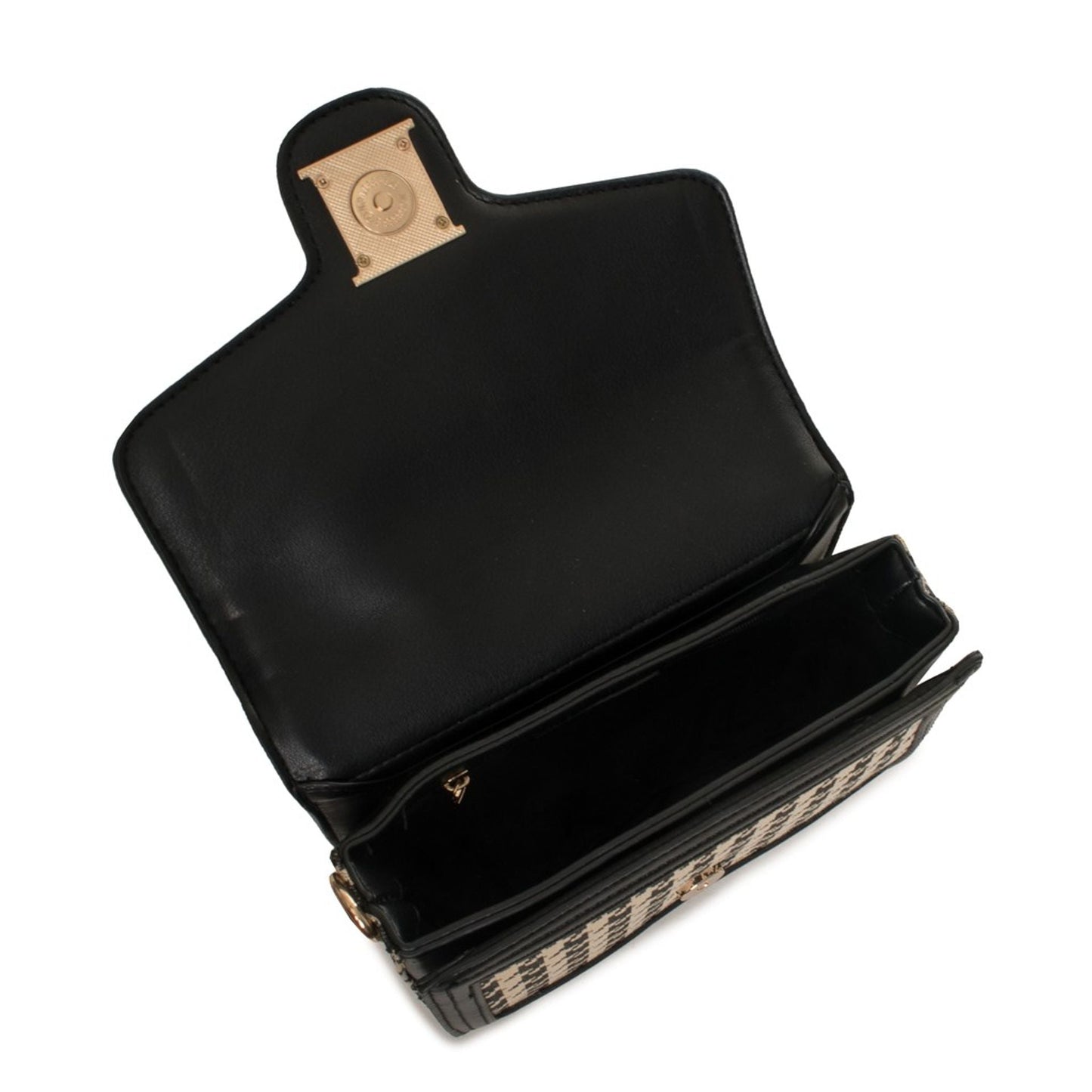 Egon Von Furstenberg Handbag Polyurethane With Magnetic Closure One Handle Detachable Strap Logo Visible.