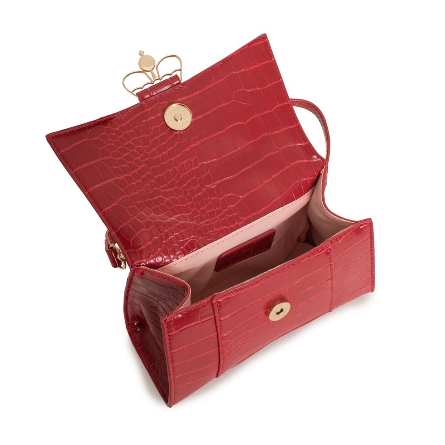 Egon Von Furstenberg Handbag Polyurethane With Removable Strap And Visible Logo Detail.
