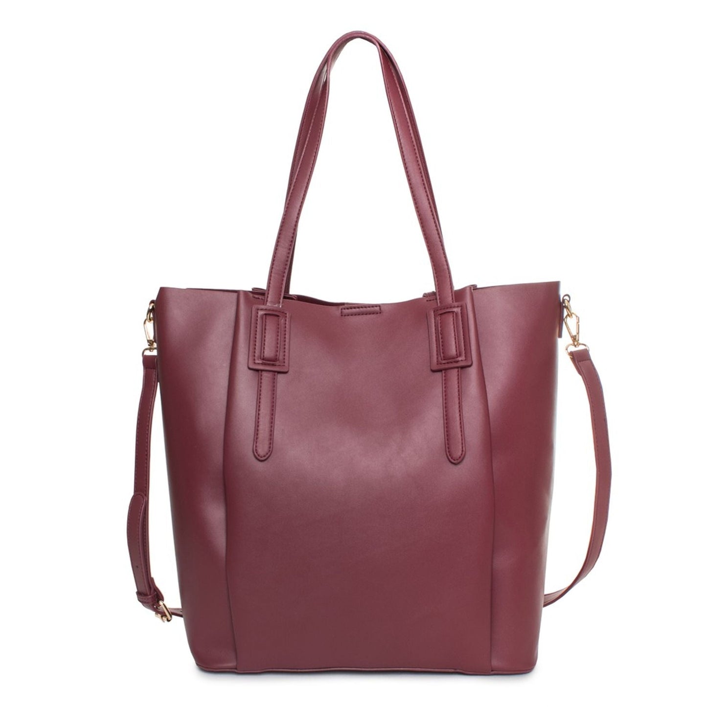 Egon Von Furstenberg Polyurethane Shoulder Bag With Two Handles And Removable Adjustable Strap 38x37x13 cm.