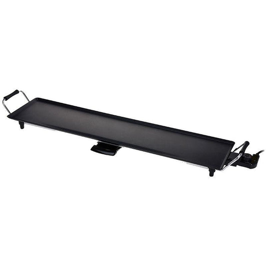Excellent Electrics Teppan Yaki Grill Plate XL 87cm With Nonstick Coating Drip Tray Thermostat 1800W.