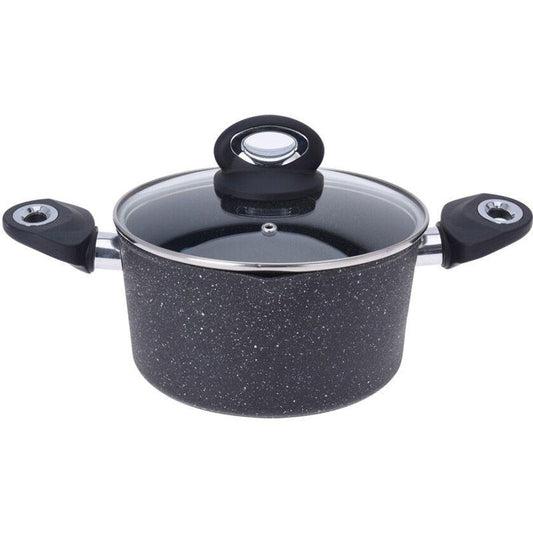 Excellent Houseware Braising Pan With Lid 20 Cm Forged Aluminum Nonstick With Soft Touch Handle.