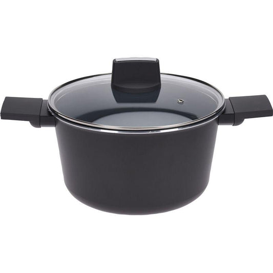 Excellent Houseware Roasting Pan With Lid 24 Cm Aluminium Nonstick Interior Soft Touch Handle.