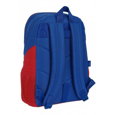 FC Barcelona Multicolor Backpack - Ideal for School, Travel & Sports.