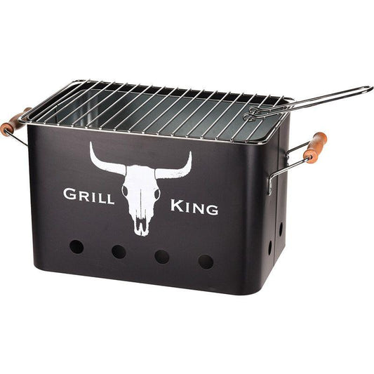 Grill King Black Nonstick BBQ Grill Pan – Indoor & Outdoor.