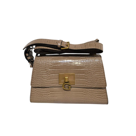 Guess Light Rum Luxury Textile Handbag for Women — Premium Designer Bag.