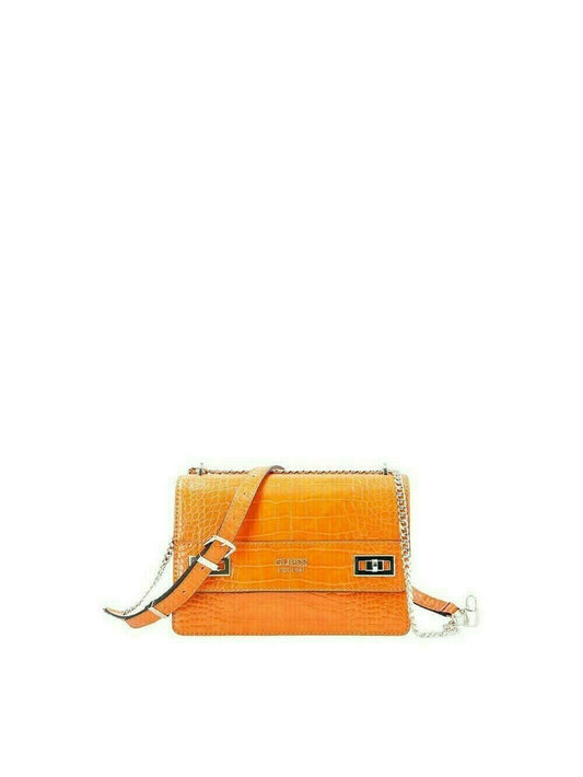 Guess, Katey, Convertible Xbody Flap, Textile Crossbody Bag, Orange, HWCG78 70210, 23.5 x 16 x 7.5 cm, For Women.
