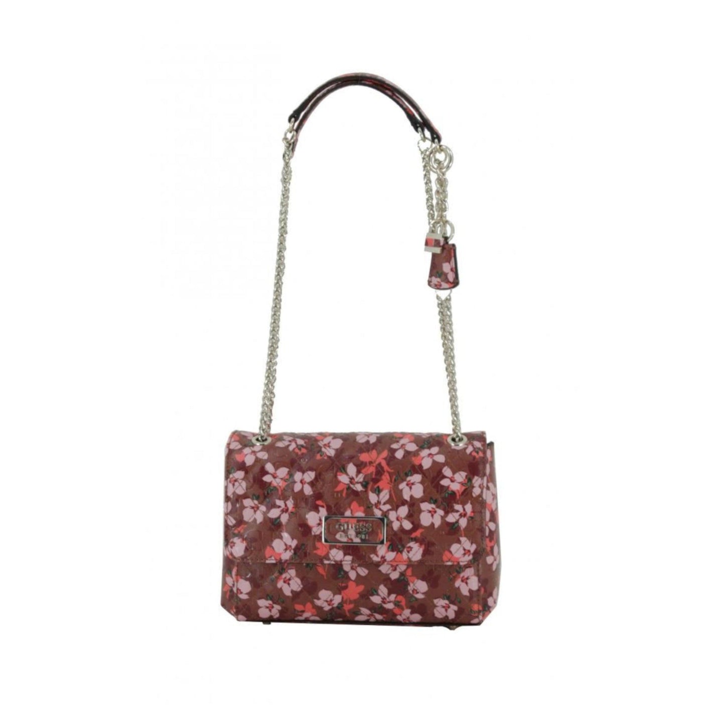 Guess, Lola, Synthetic Leather, Textile Crossbody Bag, Floral, SF787421, For Women.
