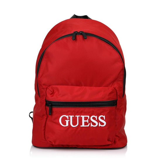Guess, Quatro, Textile Backpack, Red, For Men, 16/31 x 42 x 13 cm.
