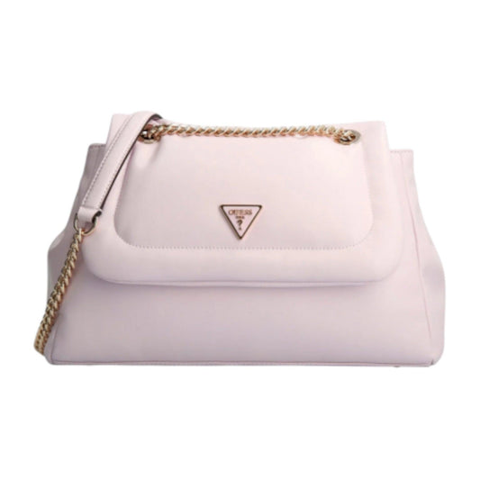 Guess Sharma Lilac Handbag for Women — Luxury Synthetic Fabric Designer Bag.