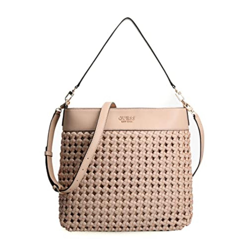 Guess, Sicilia, Artificial Fiber, Textile Bag, Pink, HWWG8490020PIN, For Women, 29 x 9 x 24.
