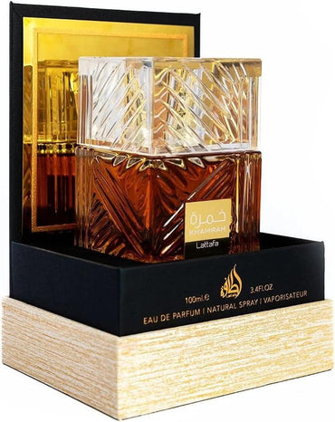 Lattafa Khamrah Eau de Parfum 100ml – Luxury Oriental Unisex Fragrance Spray.