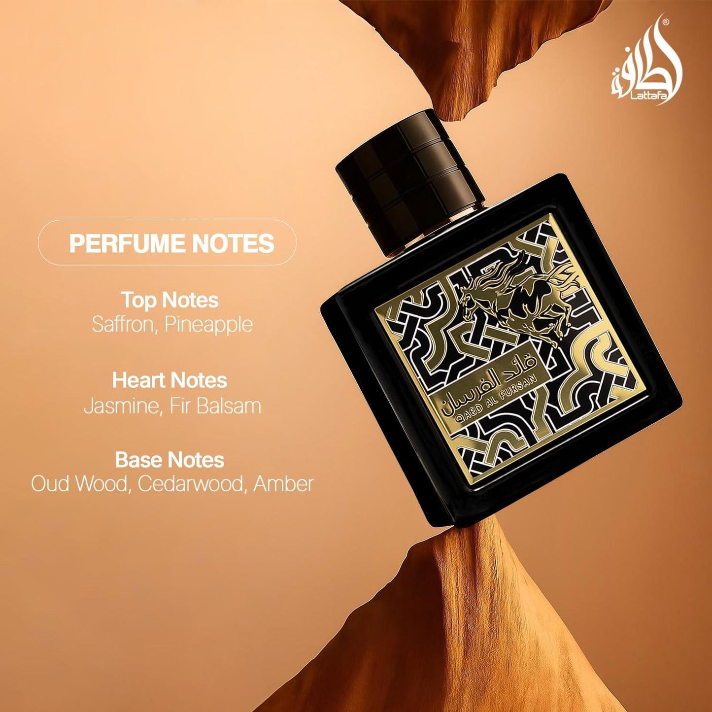 Lattafa Qaed Al Fursan Eau de Parfum 90ml Luxury Oriental Fragrance Spray.