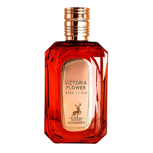 Lattafa Victoria Flower Rosa Lilium Eau de Parfum for Women Floral Fragrance 100ml
