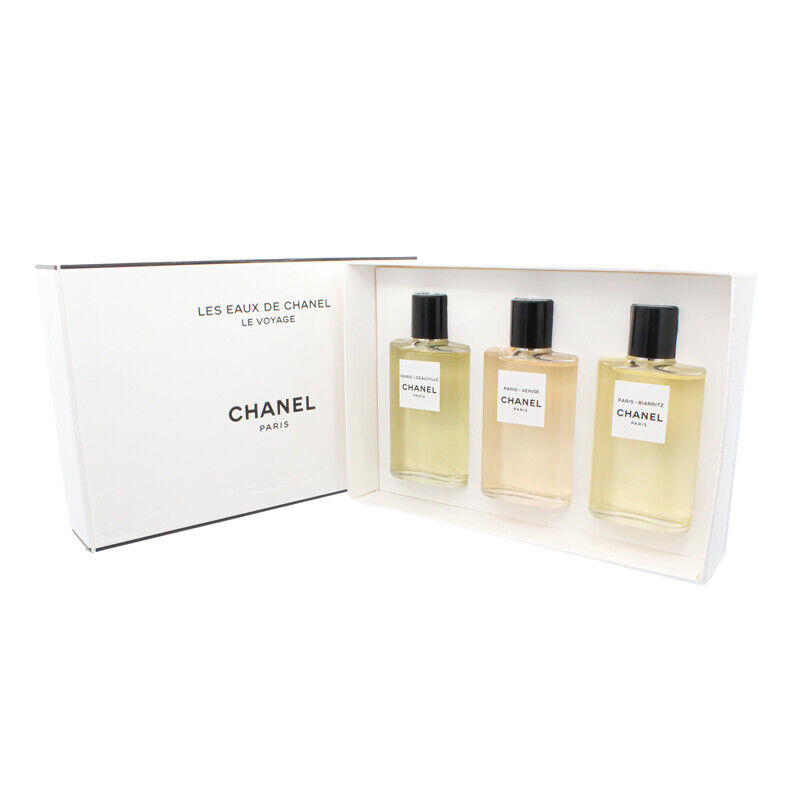Coffret Cadeau Chanel Les Eaux de Chanel Femme – Paris Deauville, Venise & Biarritz 3x30ml