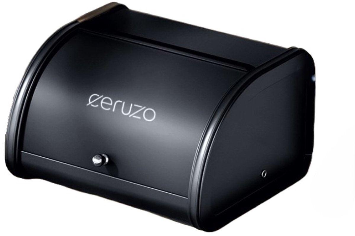 Matte Black Bread Bin – Sliding Lid, 25 cm.