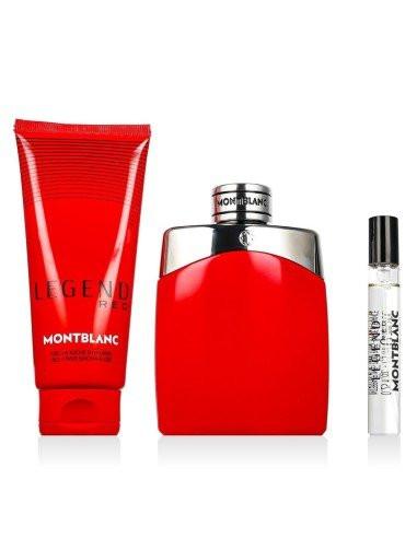 Montblanc Legend Red Eau de Parfum Gift Set – 100ml + 7.5ml Travel Spray + 100ml Shower Gel.