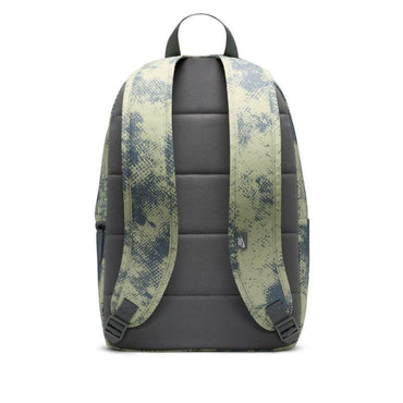 Nike Heritage Backpack Grey Silver Durable Polyester Daypack For School Gym And Travel.