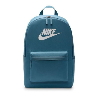 Nike Heritage Classic Backpack Teal Blue Spacious Main Compartment Front Zipper Pocket.