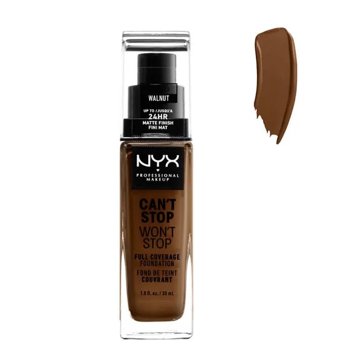 Nyx Can´t Stop Won´t Stop Full Coverage Foundation Walnut 30ml.