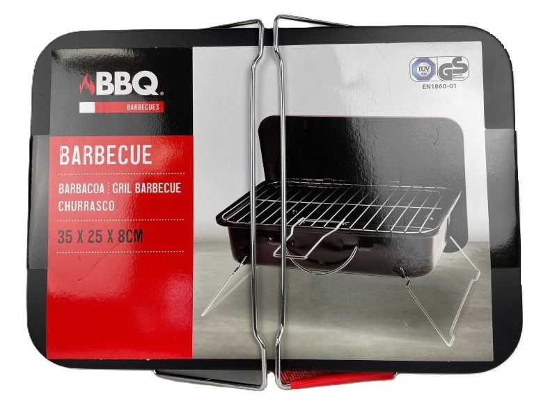 Portable Table Barbecue Compact 35x25 cm Grill for Outdoor Cooking - Afanaya