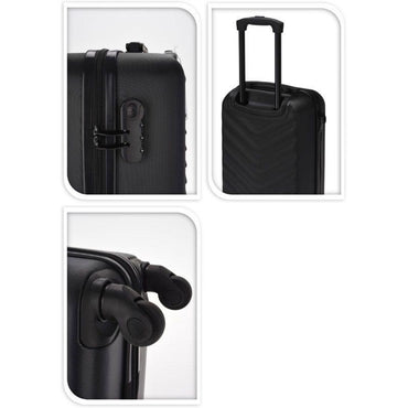 ProWorld 53 Cm Cabin Suitcase Lightweight Hard Shell Carry On With Spinner Wheels.