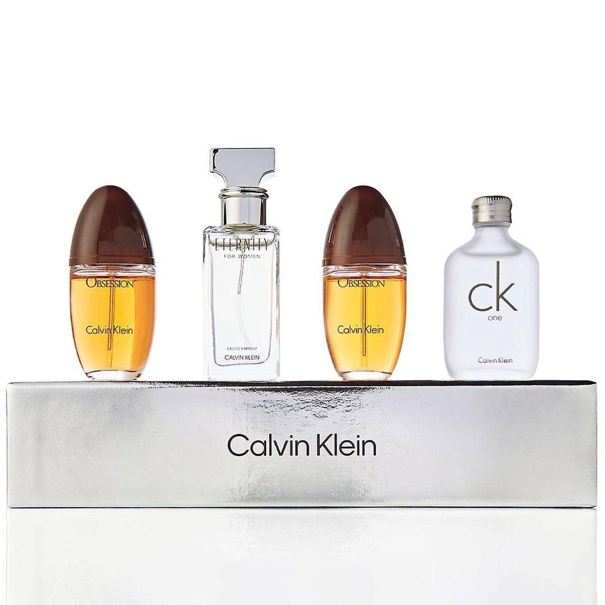 Coffret Miniatures Calvin Klein – Eternity EDP 15ml + 2x CK One EDT 15ml + Obsession EDP 15ml – coffret