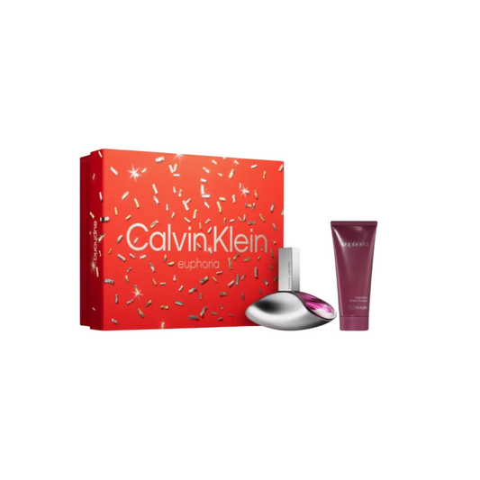 Set Calvin Klein : Euphoria, Eau De Parfum, Pour Femme, 100 ml + Euphoria, Jour & Nuit, Lait Corps, 100 ml