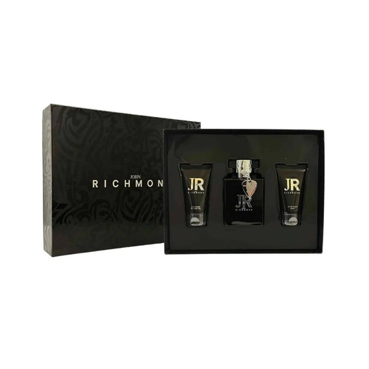 Coffret cadeau John Richmond Man Eau de Parfum 100 ml + Gel Douche 50 ml + Baume Après-Rasage 50 ml