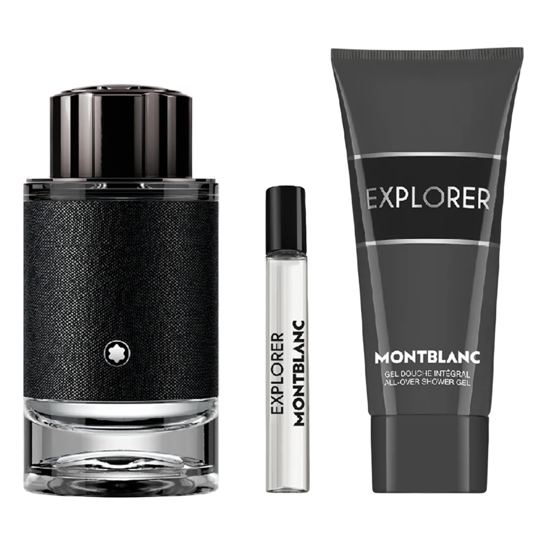 Coffret Montblanc Explorer Homme – EDP 100ml + EDP 7.5ml + Gel Douche 100ml – coffret