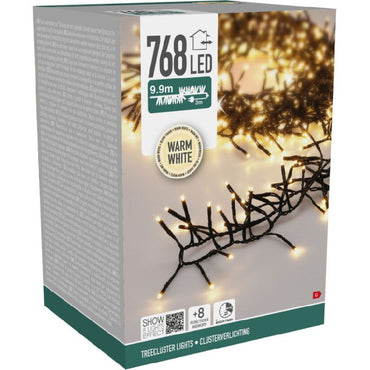 S.i.a. Treecluster Kerstboomverlichting - 768Led - Warm Wit - Afanaya
