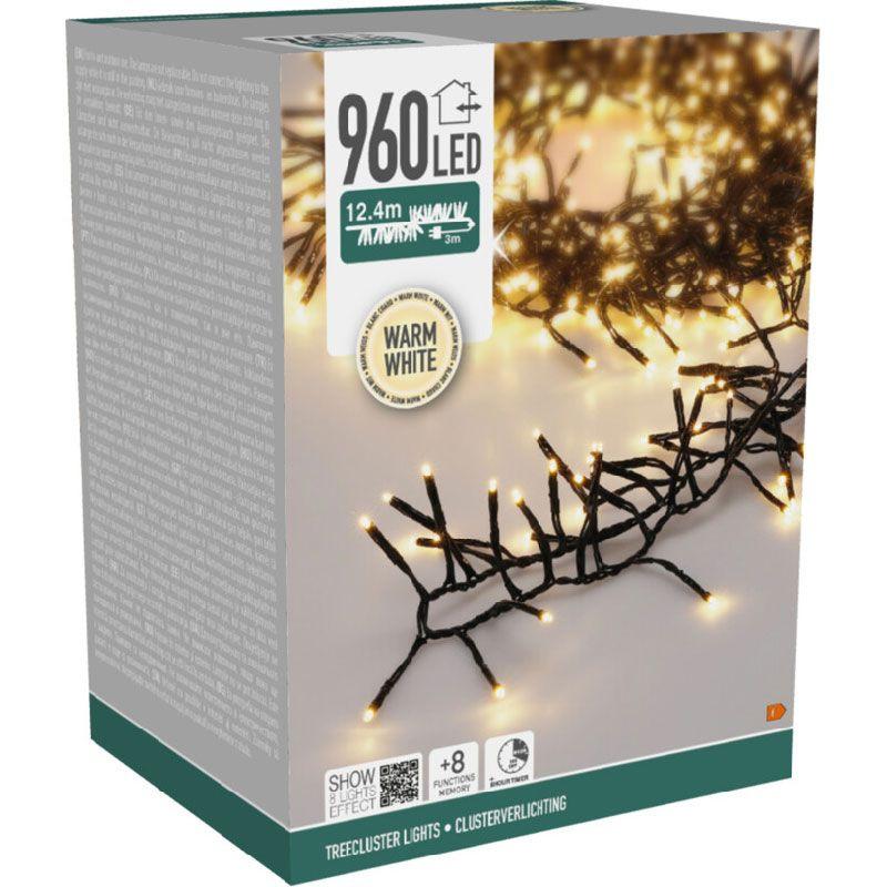 Black Lighted Christmas Star – 40 cm with 60 Warm LED Lights for Festive Décor.
